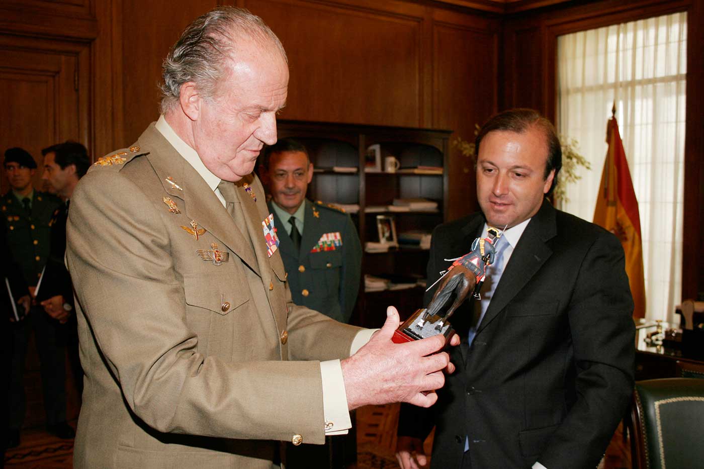 9 de mayo de 2007. Madrid. Dirección General de la Guardia Civil. Visita de Su Majestad el Rey Juan Carlos I.